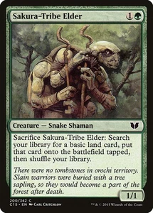 SAKURA-TRIBE ELDER Commander 2015 MTG Green - Com - Picture 1 of 1