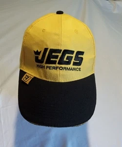 Gorra gorra ajustable JEGS de alto rendimiento amarilla y negra con tirantes - Imagen 1 de 4