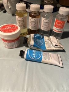 GAMBLIN oil paint mediums - Cold Wax, Drying Oil, Gloss, Odorless Mineral Spirit - Picture 1 of 5