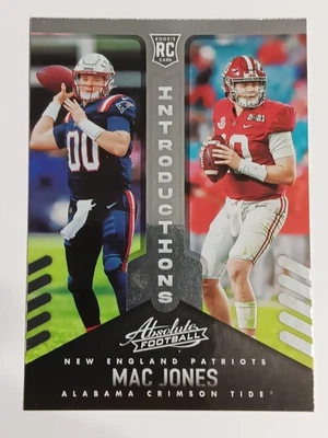 2021 Panini Absolute Introductions Mac Jones RC #INT-9 Alabama Crimson Tide/New - Image 1 of 2