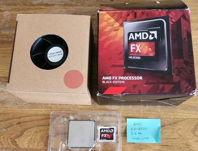 NEW AMD FX-4300 Quad-Core 3.8 GHz FD4300WMHKBOX AM3+ CPU Processor w/Cooler NIB - Image 1 of 2
