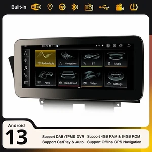 8-Core 10,25" Android 13 Autoradio Navi DAB+64GB CarPlay Per Audi A4/A5/S4/S5/B8 - Imagen 1 de 24