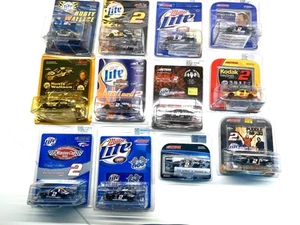 New! 12 - 1:64 scale cars, Rusty Wallace Miller Lite beer, Ford & Dodge Nascar - Picture 1 of 1