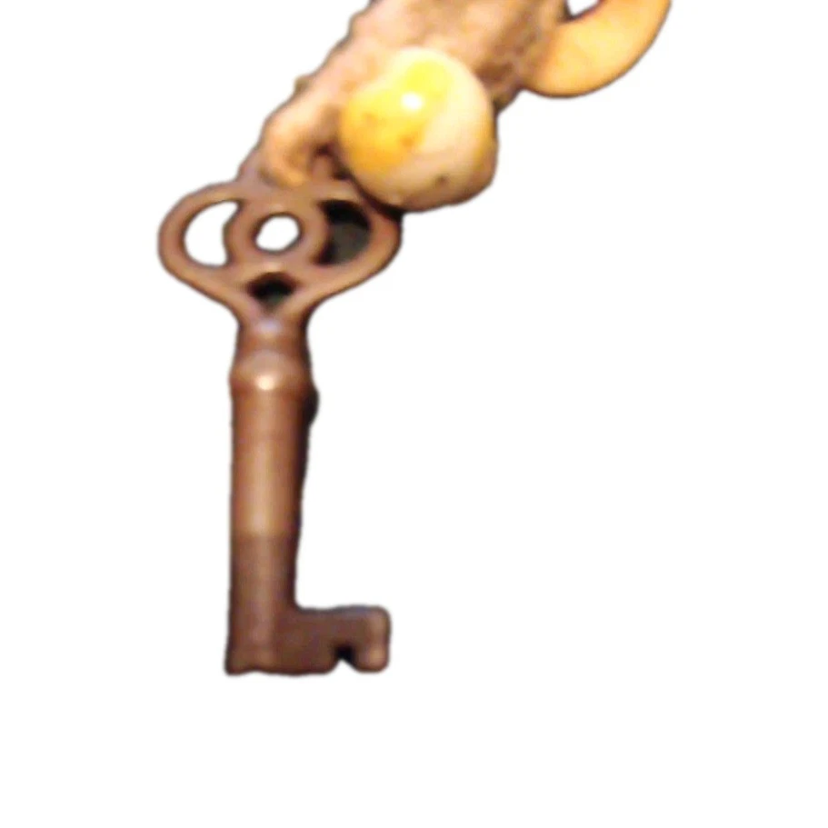 Collar de cáñamo llave esqueleto diosa Hécate collar llave Hécate Foto 1 de 4