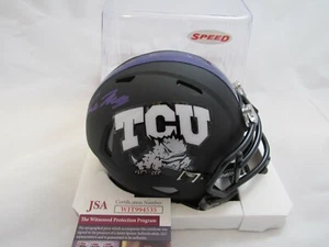 Trevon Moehrig Las Vegas Raiders TCU Horned Frogs Signed Autograph Mini Helmet - Picture 1 of 4