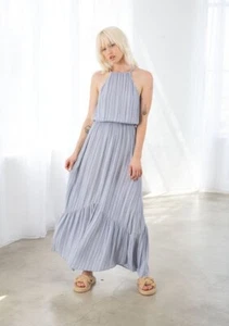 Love Stitch Chasing Waterfalls Maxi Dress Size Small - Picture 1 of 10