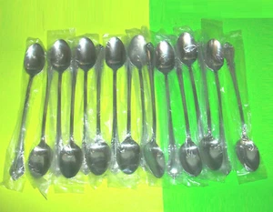 ⭐LOT OF 16 + EXTRAS ⭐ SALEM VICTORIA ICE TEA SPOONS STAINLESS STEEL FLATWARE MIJ - Picture 1 of 3
