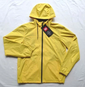 686 Men Jacket Size L Unix InfiDry 10 000 Waterproof Hooded Yellow - Picture 1 of 8