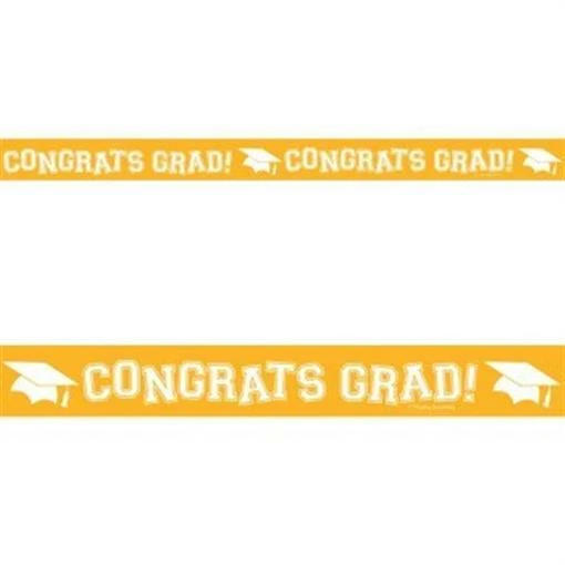 Ônibus escolar de formatura amarelo 30 pés crepe streamer amarelo decorações de grau - Imagem 1 de 1