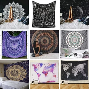 AU STOCK Large Indian Ombre Tapestry Wall Hanging Mandala Hippie Bedspread Throw - Picture 1 of 98