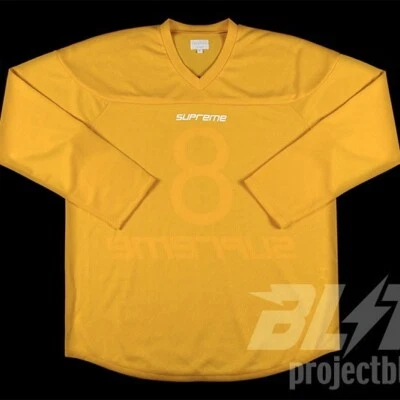 SS16 SUPREME SCRIMMAGE HOCKEY JERSEY YELLOW GOLD SIZE XL 2016 - Image 1 of 4