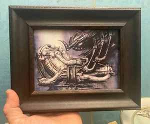 Authentic 20th Century Fox Promotion-1979 Alien-Framed H.R.Giger Illustration - Picture 1 of 3