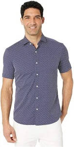 Bugatchi Men's Weekend Performance Short Sleeve Button Up Shirt S - Picture 1 of 2