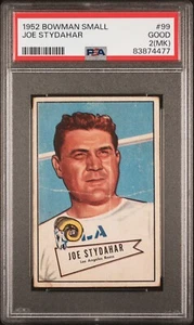1952 Bowman Small Joe Stydahar Rookie #99 PSA 2 (MK) - Los Angeles Rams HOF RC - Picture 1 of 2