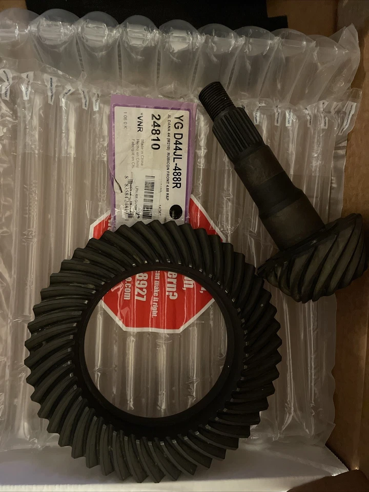 Engranajes de anillo y piñón Yukon YG D44JL-488R para Jeep JL delantero D44/210 mm, relación 4,88 Foto 1 de 4