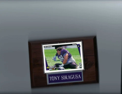 TONY SIRAGUSA PLAQUE BALTIMORE RAVENS FOOTBALL NFL   C Cover