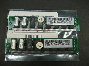 Pair (2) 4MB IBM 1MX32 70NS 5.0V MEMORY RAM STICKS 74G1299 60G2900 92G7244 - Picture 1 of 3