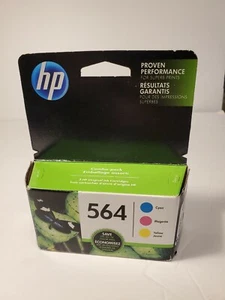HP 565 N9H57FN Tri Color Ink Cartridges 3 Pack Yellow Magenta Cyan - Picture 1 of 3