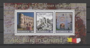 208 Österreich ME 3 Block Burgen und Schlösser in Kärnten Alte Burg GMÜND ** - Bild 1 von 1