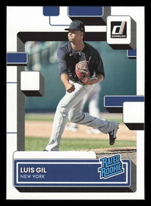 Luis Gil RC Rated Rookie 2022 Donruss #44 New York Yankees - Picture 1 of 2