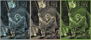 Son of Frankenstein by Rich Kelly - Set of 3 prints - Sold out Mondo Print - Picture 1 of 4