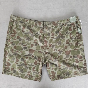Pantaloncini Mutual Weave da uomo taglia 50 verdi mimetici costume da bagno chino board shorts - Foto 1 di 19