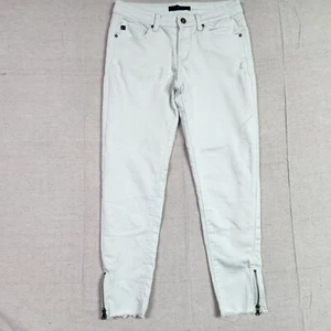 Kancan Jeans Women Junior Size 5/26 Mint Green Low Rise Skinny Tapered Zip Ankle - Picture 1 of 15