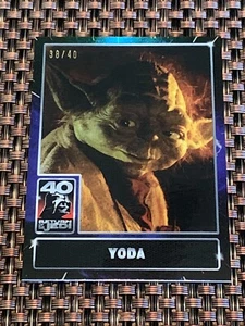 2023 Topps Star Wars El Retorno del Jedi 40 Aniversario Yoda #16 AZUL 38/40 - Imagen 1 de 3