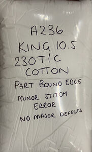 10.5 TOG KING PURE LUXURY COTTON DUVET HOTEL QUALITY 230 T/C RRP £100+A236