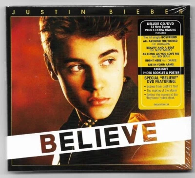Justin Bieber – Believe / Deluxe Edition / CD + DVD / Bonus Tracks / NEU & OVP - Bild 1 von 2