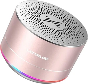 Tragbarer drahtloser Bluetooth Lautsprecher mit Beleuchtung und Schlüsselband, 5 W Mini klein Metall - Bild 1 von 10