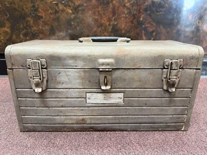 Vintage Craftsman Sears 6500 Metal Tool Box with Tray, Ships Free - Picture 1 of 20