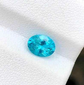 10.80 Ct Natural Paraiba Tourmaline Greenish Neon Blue Oval Cut Loose Gemstone - Picture 1 of 5