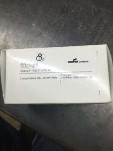 COOPER LIGHTING 2 große Tasten Wandstation, R&L, Ein/Aus, weiß FDW-2TLB-RL-W - Bild 1 von 2