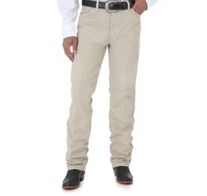 Pantalones de mezclilla para hombre Wrangler® Cowboy Cut® de ajuste ajustado 936TAN - Imagen 1 de 3