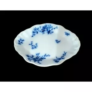 Antikes Flowblau Rose Muster Serviertablett von WH Grindley um 1891-1914 - Bild 1 von 8