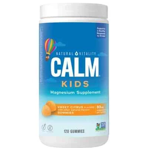 Natural Vitality Calm Kids GUMMIES Sweet Citrus Mood & Brain Health 120 Gummies - Picture 1 of 4