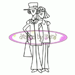 Nuevo Stampavie MADRE E HIJA Sello Transparente Amigos Chic Abrazo Compras Feliz  - Imagen 1 de 1