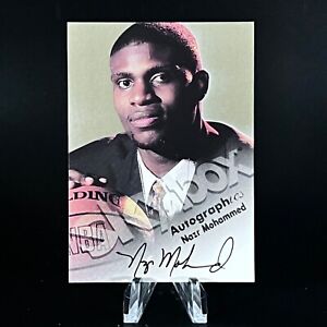 Nazr Mohammed 1998-99 Skybox Premium Autographics Black Ink Rookie RC Autograph