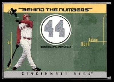 L5,740 - 2003 E-X Behind the Numbers Game Jersey 199 #AD Adam Dunn /199 - Image 1 of 2