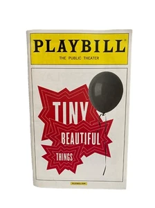 Playbill Tiny Beautiful Things de NIA VARDALOS The Public Theater Broadway - Imagen 1 de 8