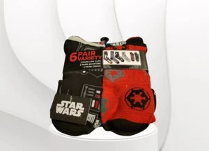 Star Wars  Novelty Socks  6 Pairs  Variety Pack  Size 6 To 12  - Bild 1 von 10