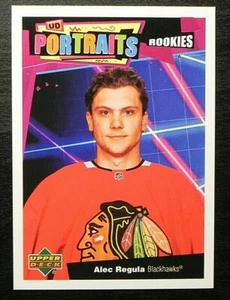2020-21 20/21 Upper Deck UD Portraits ROOKIE P-77 Alec Regula Chicago Blackhawks - Picture 1 of 2
