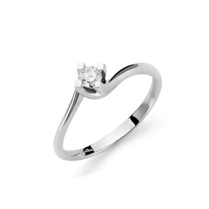 Anello Solitario Miluna Oro Bianco Diamante Naturale LID5180-015G7 NUOVO E OR... - Foto 1 di 2