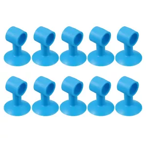 10 Pcs Anti-Collision Door Handle Stoppers Wall Protector Blue - Picture 1 of 7