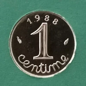 1 CENTIME EPI 1988 BU FRANCE 95576 Ex. / UNC ISSUE DU COFFRET - Picture 1 of 2