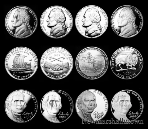 2000 2001 2002 2003 2004 2005 2006 2007 2008 2009 S Jefferson Mint Proof Set Cover
