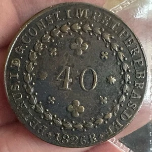 Brazil 40 Reis 1826 - Picture 1 of 2