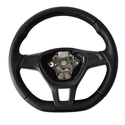 VW Crafter II MAN TGE Bus Transporter Leder Lenkrad ohne Multitasten Neu bezogen - Bild 1 von 4