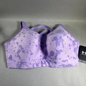 Reggiseno sportivo donna Under Armour 1X/48/50/1x supporto medio viola aderente incrociato - Foto 1 di 13